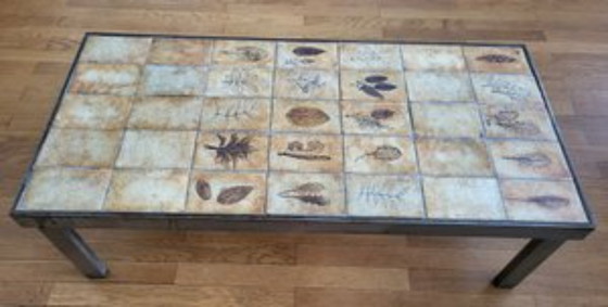Image 1 of Roger Capron ceramic coffee table Vallauris 1970 France Côte-d'Azur