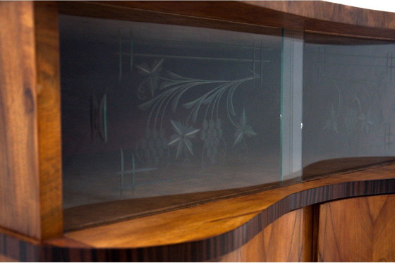 Image 1 of Art Deco glass chest of drawers, Poland, 1950s.