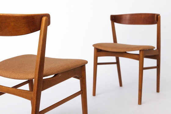 Image 1 of Set of 6 Danish Mid Century Dining Chairs – Farstrup Model 206, Teak Wood Chairs 1960s, Vintage Scandinavian Dining Chairs