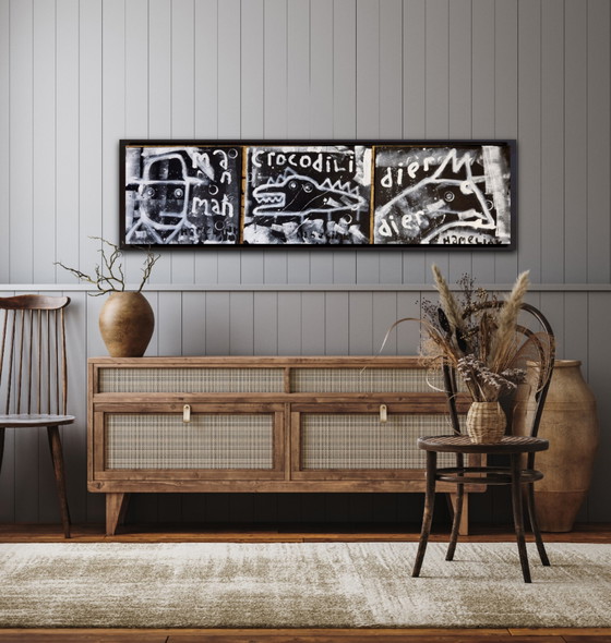 Image 1 of Dreiteiliges Hamelink-Gemälde: Instinct