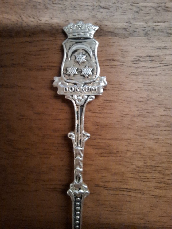 Image 1 of 6 cucchiaini con stemmi delle città della Frisia