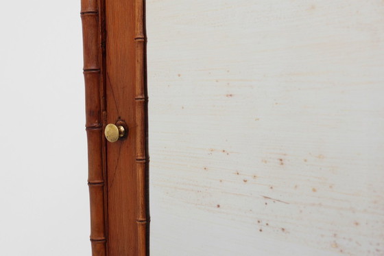 Image 1 of Mobile speziale in finto bambù con specchio e cassetto, Francia, 1900