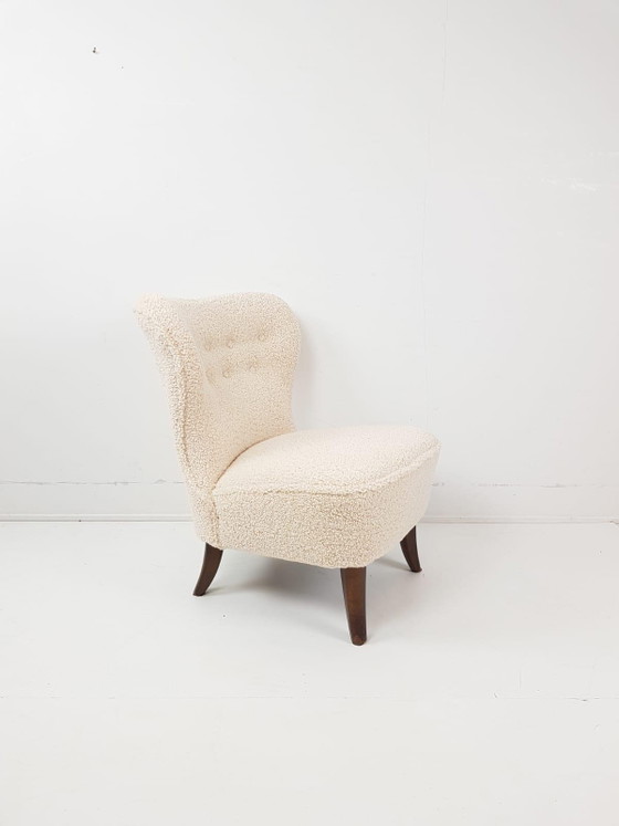 Fauteuil Artifort Vintage | Fauteuil Teddy Club nouvellement rembourré – Wood, Textile (photo 9 of 9)