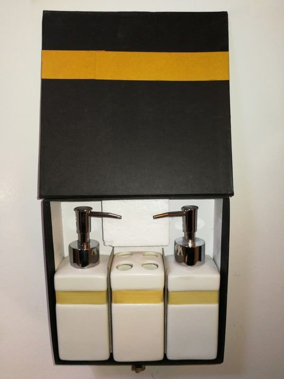 Image 1 of Payot Paris Soap Dispenser and Toothbrush Holder Set