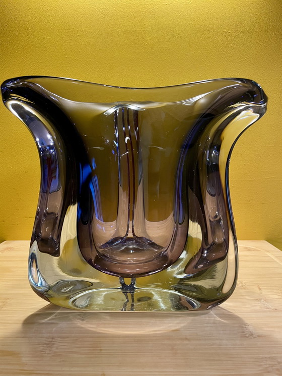 Image 1 of Prachtige stijlvolle mondgeblazen vintage design vaas