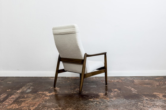 Image 1 of Mid Century Sessel mit hoher Rückenlehne von Edmund Homa, GFM, Polen, 1960er Jahre