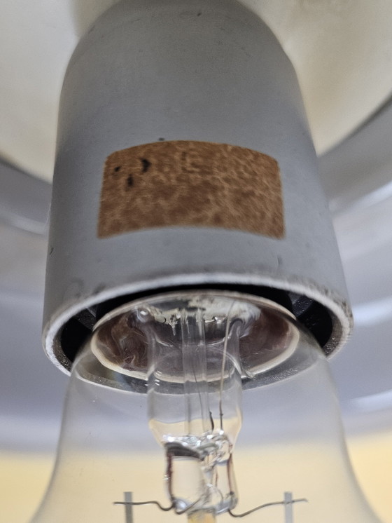 Image 1 of Lampada a sospensione in vetro marrone e vetro trasparente di Peill & Putzler