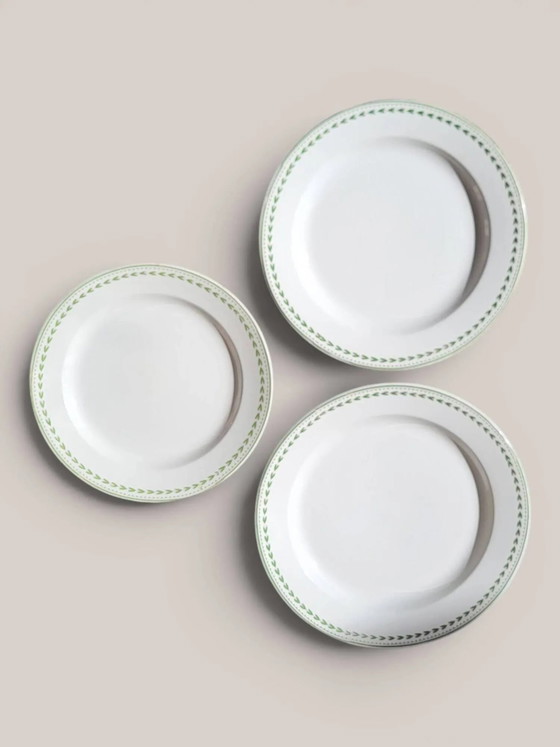 3 semi-deep plates in Boch Frères Kéramis earthenware. – Crockery, Porcelain (photo 2 of 11)