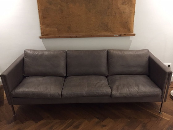 Image 1 of 1 sofá Artifort modelo 422/3 de Pierre Paulin Die Artifort, años 60 de cuero y acero