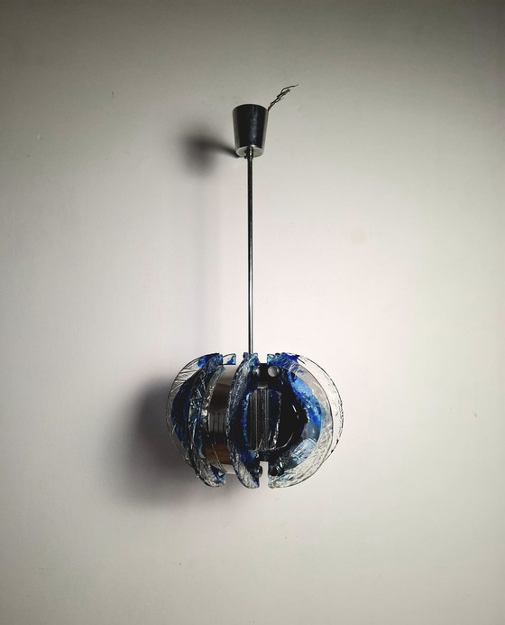 Image 1 of Lampada da sospensione in vetro di murano anni 70s 