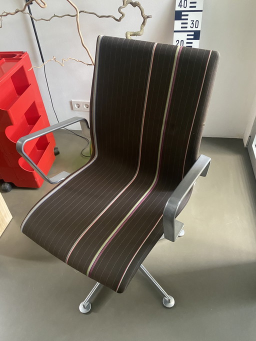 1x Silla de oficina giratoria Arne Jacobsen Fritz Hansen Oxford Paul Smith cuadrada