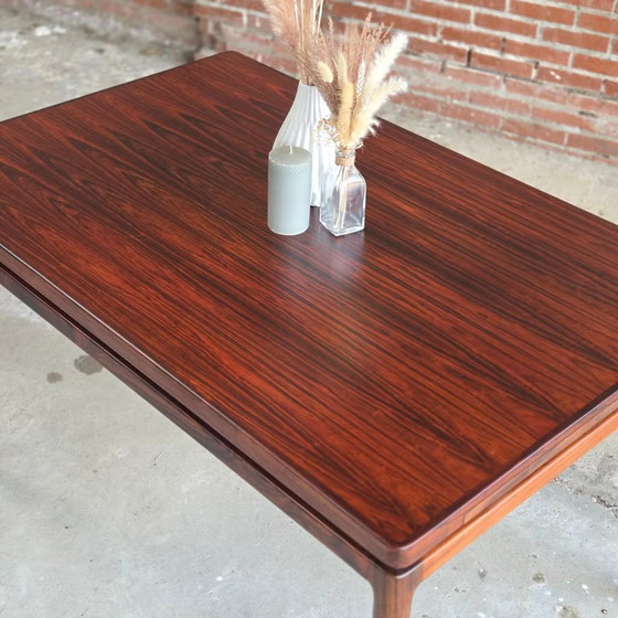 Johannes Andersen, Christian Linneberg, vintage Deense tafel, Andersen (Johannes), Eettafels, Hout, Bruin (foto 22 van 22)