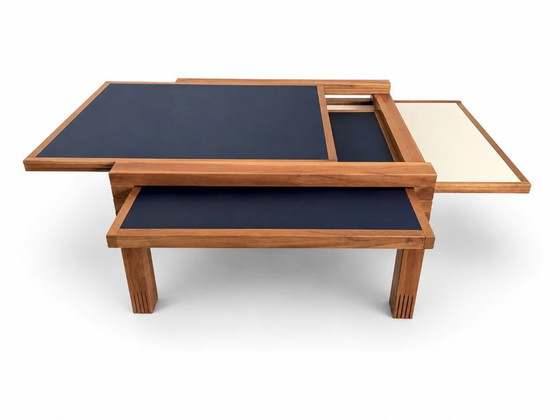Table Modulable Hexa de Bernard Vuarnesson pour Bellato. 1980 – Tables basses, Wood (photo 6 of 8)