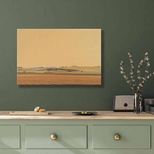 Ondas Azules, cuadro único, pieza única pintada a mano, 30 x 20 cm, pintura acrílica sobre lienzo