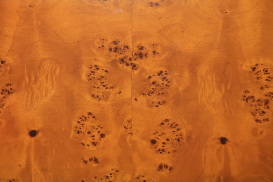 Image 1 of Table basse vintage Alveo en bois de ronce Attribué à Willy Rizzo par Mario Sabot, Italie