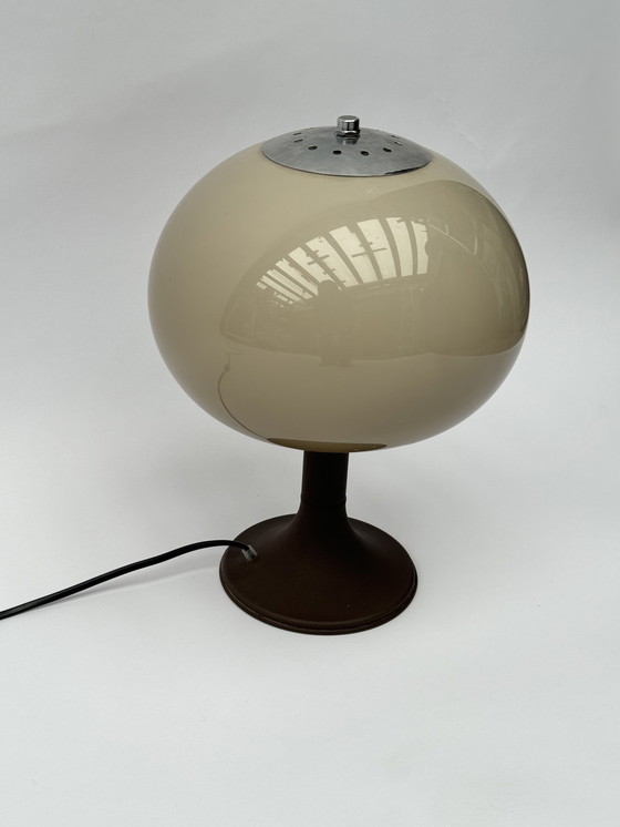 Image 1 of Vintage Space Age Mushroom Table Lamp | 1970s Dutch Design