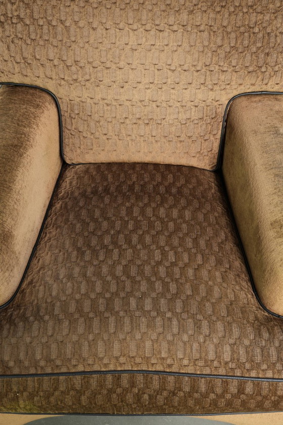 Beautiful Fabric Art Deco Design Armchair by Bart van Bekhoven – Textile (photo 6 of 13)