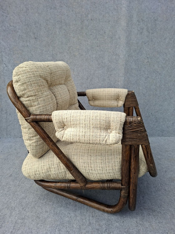 Fauteuil en Bambou – Rotin, Textile (photo 4 of 10)
