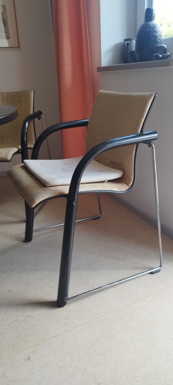 Thonet tafel "Eiffel Base" met 6 stoelen – Eetkamerset, Metal, Textile (photo 5 of 6)