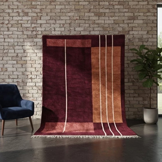 Image 1 of Tapis berbère tissé main authentique traditionnelle taille 200x300 cm