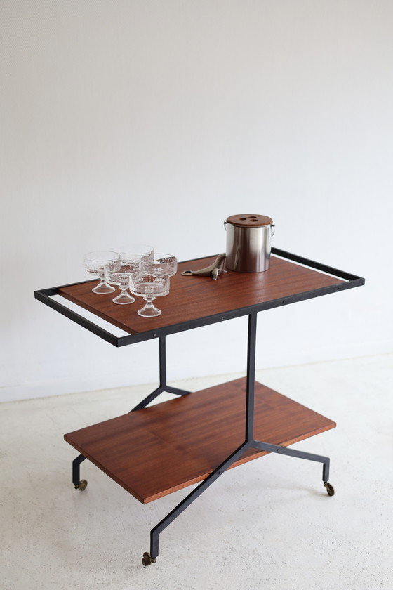 Carrello bar scandinavo vintage, anni '50/'60 – Carrelli bar, Wood, Metal (photo 2 of 5)