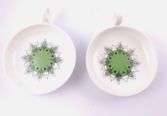 Assiettes Villeroy & Boch au design rétro moderne, motif vintage rare, vert et orange. – Vaisselle, Ceramic (photo 5 of 9)