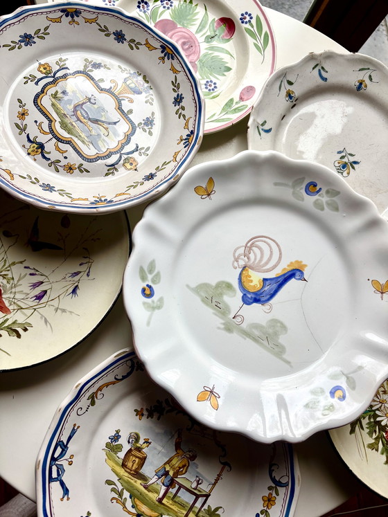 Image 1 of 7 ancient plates Set assorties 