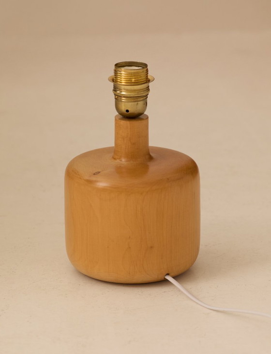 Image 1 of Solid wood lamp attributed to Charlotte Perriand / Les Arcs vintage Circa 1968