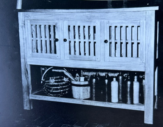 Image 1 of Credenza in legno di frassino realizzata da Jean Touret e dagli artigiani di Lozère, 1957.