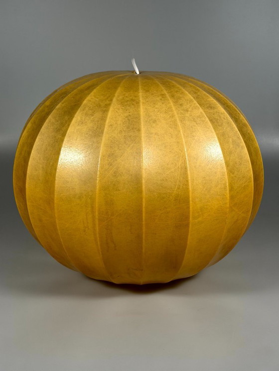 Image 1 of Lampada da soffitto anni '60/'70, lampada a globo "Moon", Goldkant Leuchten Cocoon Design