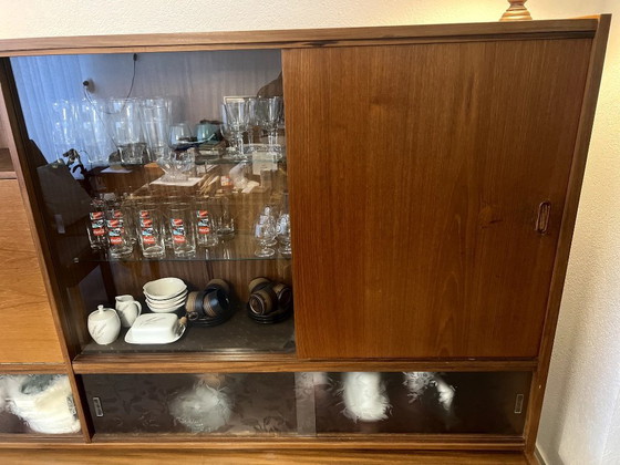 Image 1 of Credenza/parete vintage in teak di metà secolo | Anni '60 | Stile di design danese