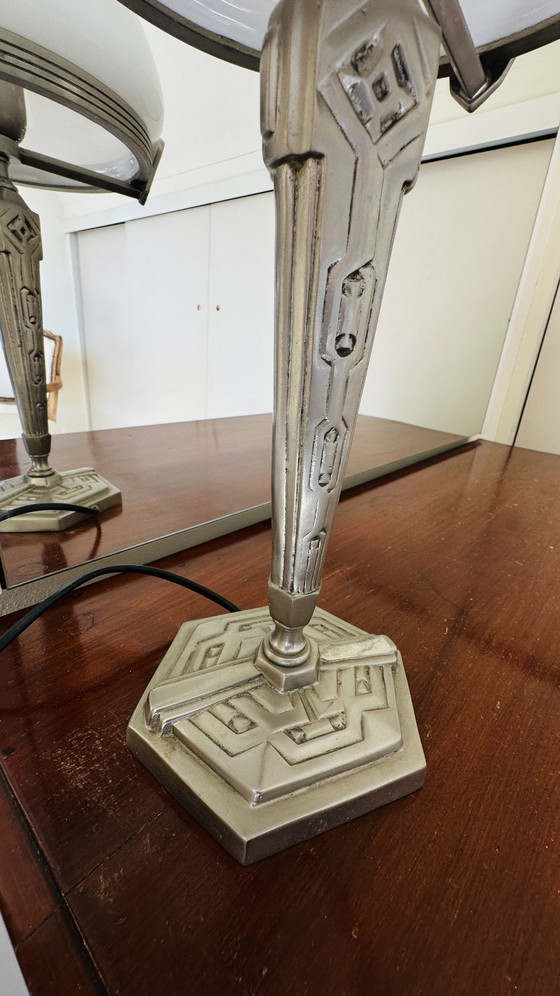 Image 1 of Franse vintage Tafellamp Jugendstil 