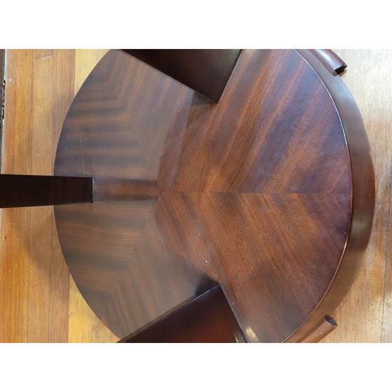 Image 1 of Vintage Art Deco mahogany coffee table, France 1930