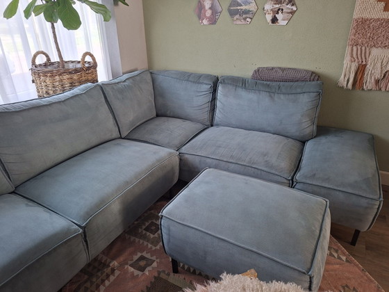 Divano con Pouf – Divani angolari, Metallo, Tessile (photo 6 of 6)