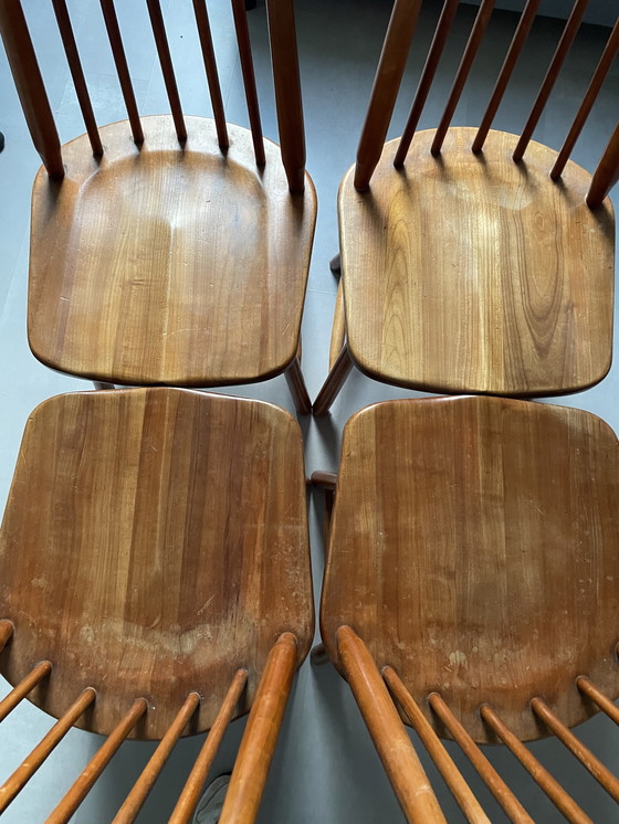Image 1 of 4 vintage eetkamerstoelen
