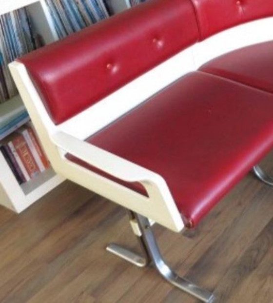 Image 1 of Vintage hoekbank Space Age, keuken eethoek, diner EKA