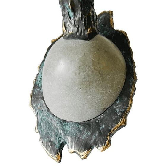Image 1 of Vintage André Paor bronze sculpture bronze L'amour de Margo 41 cm 1990s