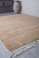 Order of 3 custom-made Moroccan rugs – Travertine with monk's robe pattern, Plain taupe and Plain natural white