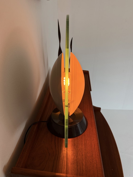 Image 1 of Lampada da tavolo postmoderna ‘Tikal’, Arteluce Italia ‘80
