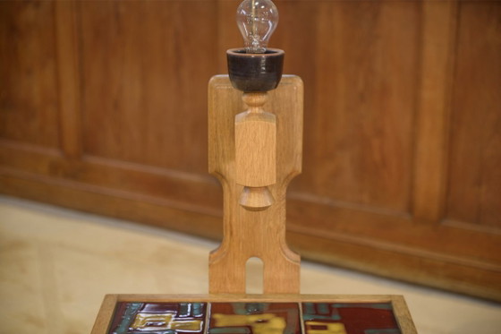 Image 1 of Mesita de noche de roble de Guillermo y Chambron para Your Home, década de 1950.