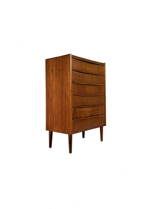 Cassettiera vintage in teak danese anni '60