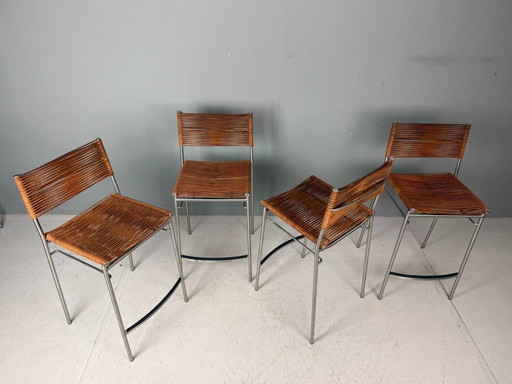Tito Agnoli – Ensemble de quatre tabourets de bar « Miss B », Italie, 1997