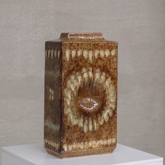 Image 1 of Paar Keramikurnen oder -vasen der Marke „Zsolnay“ aus der Mitte des 20. Jahrhunderts