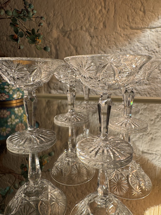 Image 1 of Antichi bicchieri da liquore in cristallo Le Creusot