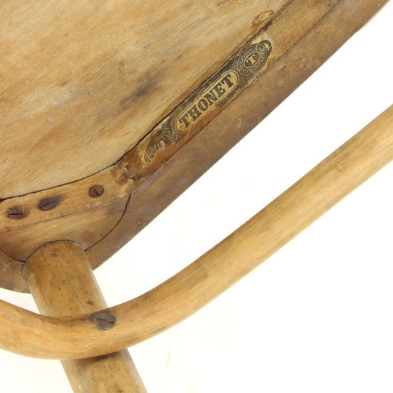 Image 1 of Vintage bistrostolen van gebogen hout van Thonet, jaren 1920