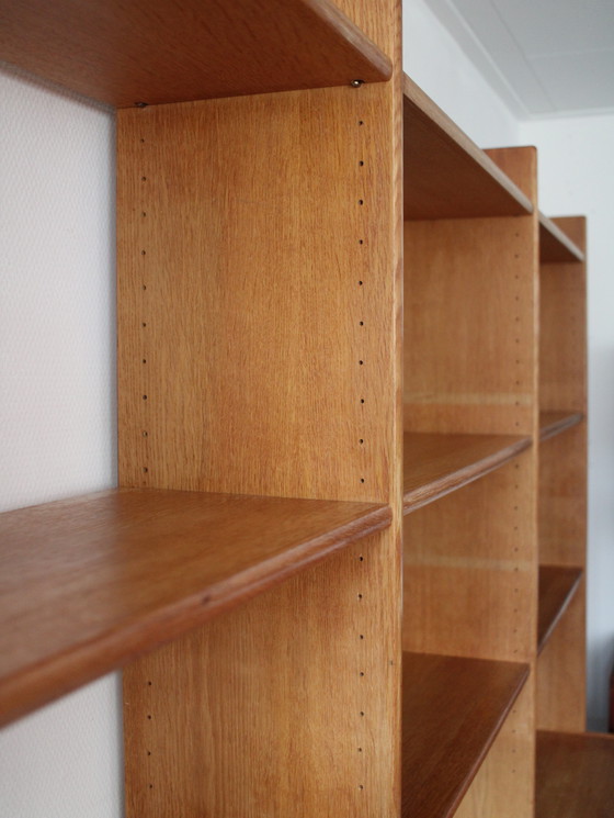 Image 1 of Vintage modulair vrijstaand wandsysteem in eiken