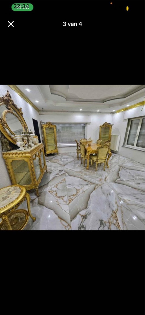 Salon salle a manger baroque