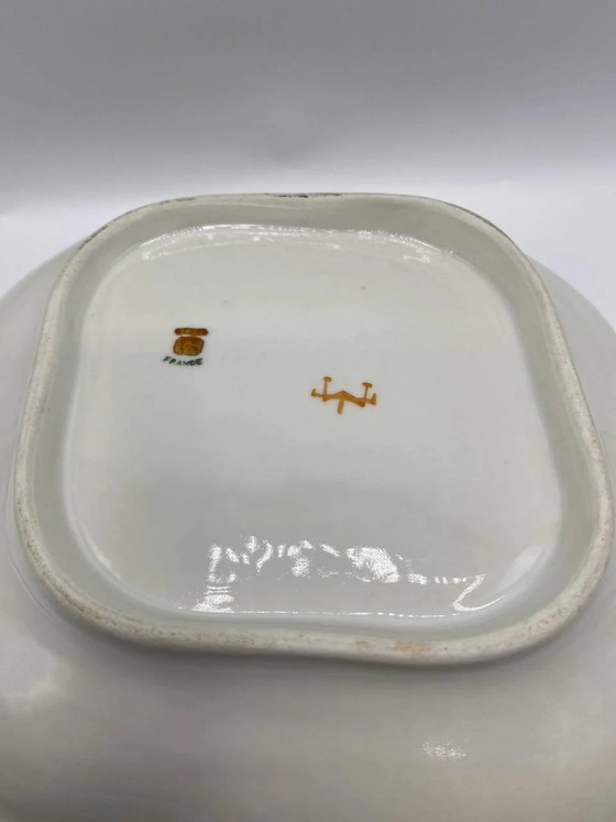 Porcelain Shell Dish – Imari Japonism Plum Tree and Bird Decoration – French Belle Époque – Decorative Objects (photo 3 of 4)