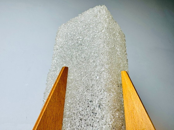 Rocket Desk Lamps in Wood & Glass Crystal by Pokrok Žilina, Poland, 1970s – Table lamps, Plastic (photo 3 of 6)