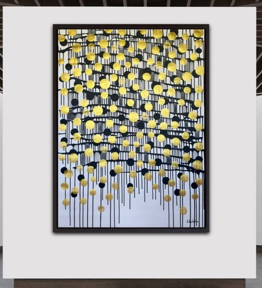 Natia Antadze Abstracte compositie XXL